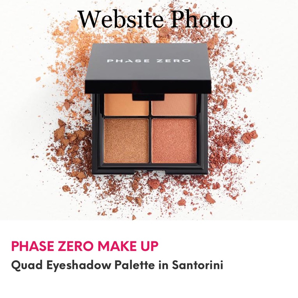 PHASE ZERO MAKEUP “Santorini” Quad Eyeshadow Palette, Full Size, .65 grams